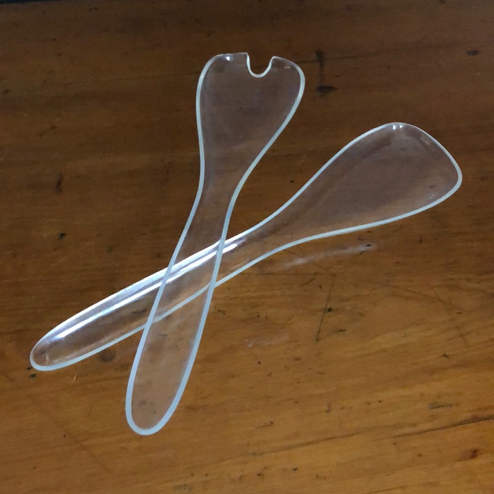Vintage Mod Lucite Serving Set